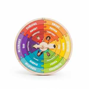 My Emotions Wheel Wooden Puzzle, Expressions Collection, 25 Pieces