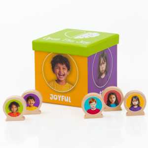 Tower of Emotions Stacking Blocks, Expressions Collection, 10 Pieces