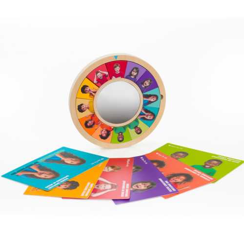 Wooden Emotions Mirror, Expressions Collection, 13 Pieces