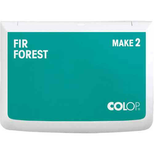 Make 2 Water-Based Acid-Free Craft Ink Stamp Pad, 2.75 x 4.25 Inches, Fir Forest