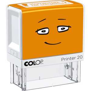 Self-Inking Teacher Feedback Stamp, "Homework Not Completed", Orange