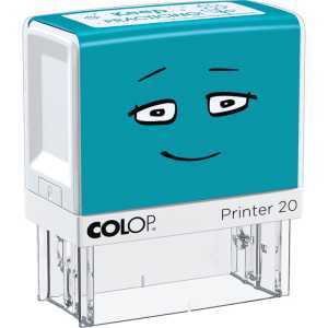 Self-Inking Teacher Feedback Stamp, "Keep Practicing", Blue