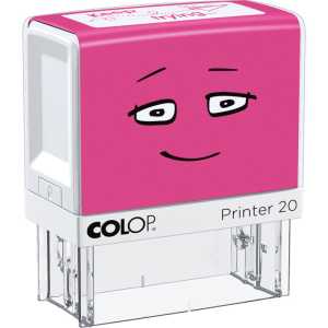 Self-Inking Teacher Feedback Stamp, "Keep Trying", Pink