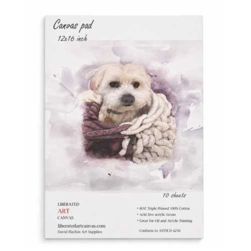 Canvas Pad, 12 x 16 in