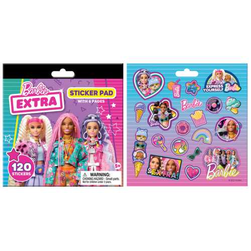 Barbie Extra Small Sticker Pad, 6 Pages