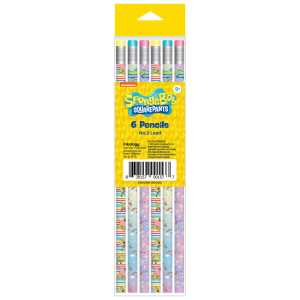 SpongeBob SquarePants No. 2 Pencils, 6 Count