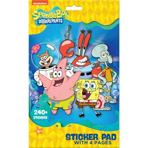 SpongeBob SquarePants Sticker Pad, Over 200 Stickers