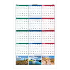 Earthscapes Recycled Yearly Wall Calendar, 32" x 48"