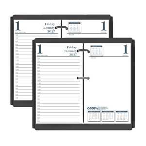 Recycled Desk Calendar Refill, 3.5" x 6", 2-Pack
