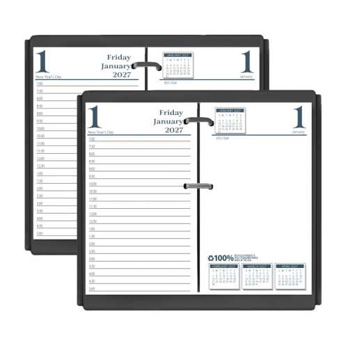 Recycled Desk Calendar Refill, 3.5
