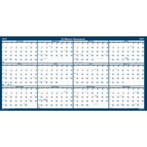 Recycled Yearly Wall Calendar, 66" x 33"