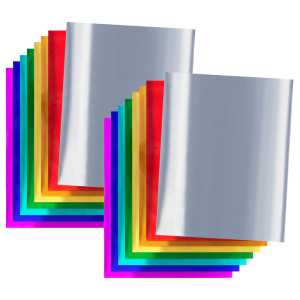 Silver Mirror Board, 12-Point, 8.5 x 11 Inches, 5 Sheets, 2-Pack
