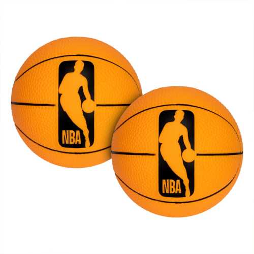 NBA 5 Inch Foam Basketball, Pack of 2, Orange