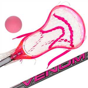 34 Inch Mini Lacrosse Stick and Ball Set, Pink