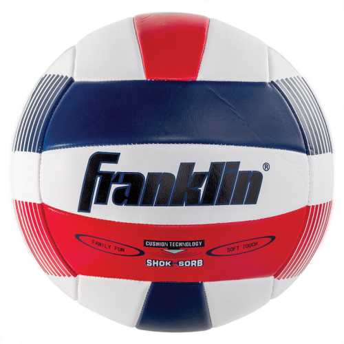 Softspike Beach Volleyball, Red and Navy Stripe
