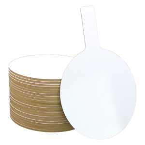 Oval Dry Erase Answer Paddles, 7" x 12", Class Pack of 24