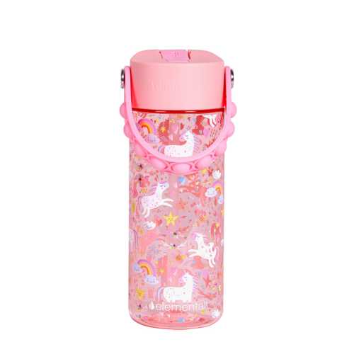 18oz Splash Pop Bottle - Pink Unicorn