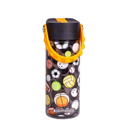 18oz Splash Pop Bottle - Sports Ball