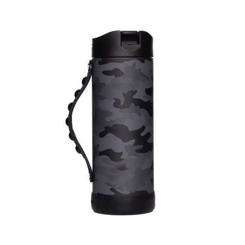14oz Iconic Pop Bottle - Black Camo
