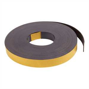 Magnetic Adhesive Tape Roll, Black, 1 Inch x 50 Feet