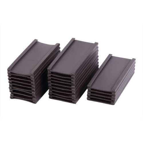 Magnetic Data Cards, Black, 1 x 2 Inch, 25 Pack