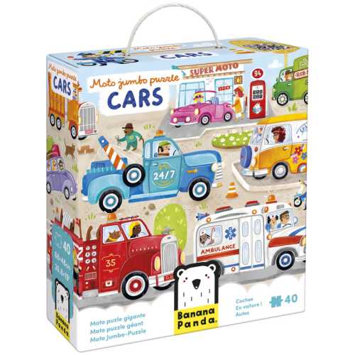Moto Jumbo Puzzle Cars, 3+ Years