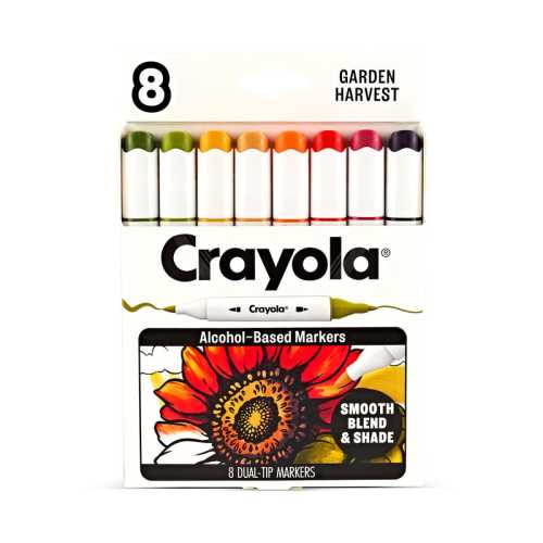 8-Count Dual Tip Alcohol Markers - Color Collections, Garden Harvest