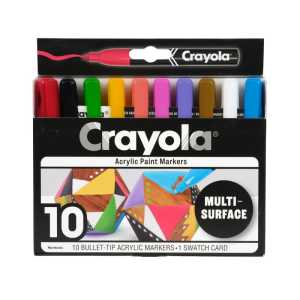 10-Count Bullet Acrylic Paint Markers